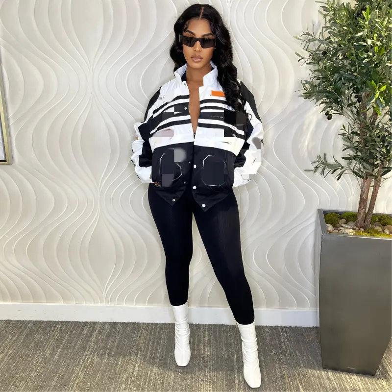new arrivals girls print coats streetwear 2023 fall women clothes