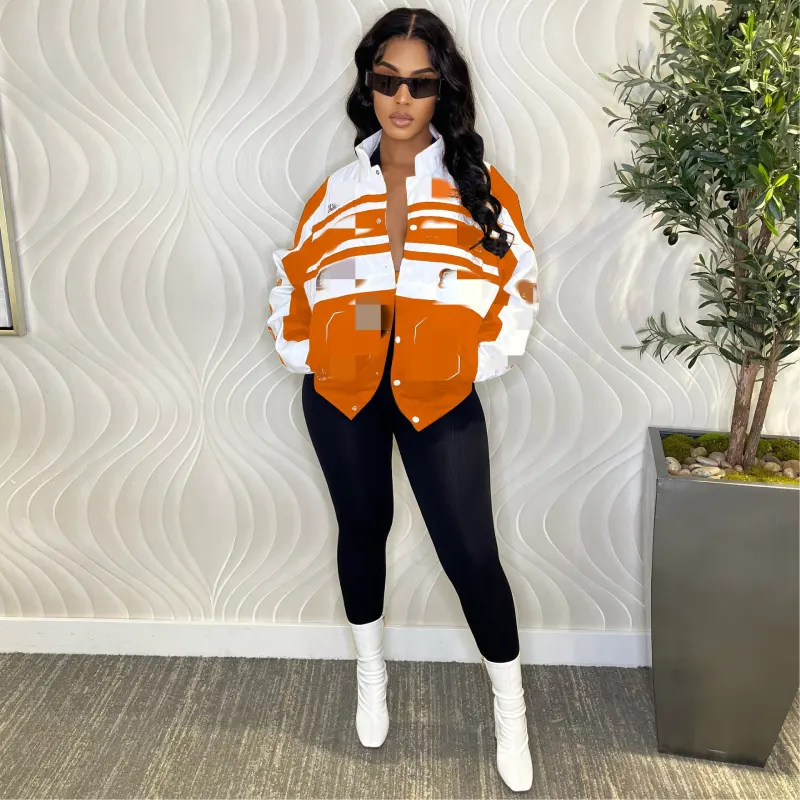new arrivals girls print coats streetwear 2023 fall women clothes