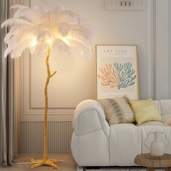 home organic resin feather floor lamp bestsell decorative minimalist floor lamp living room