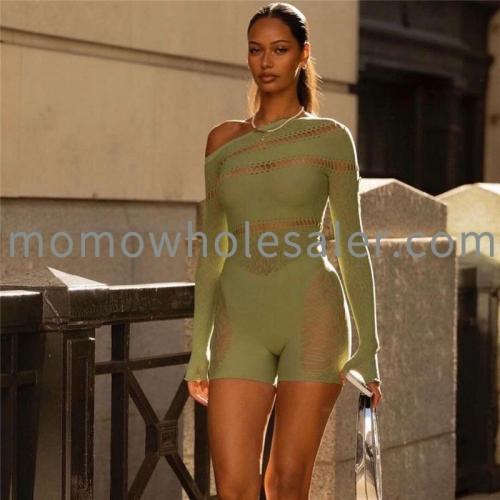 New sexy bodycon fitness long sleeve fashion sports one piece jumpsuit women print romper