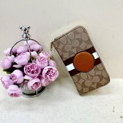 Cross-border Europe and America 2025 new style classic letters long color matching wallet fashionable style portable bag when going out