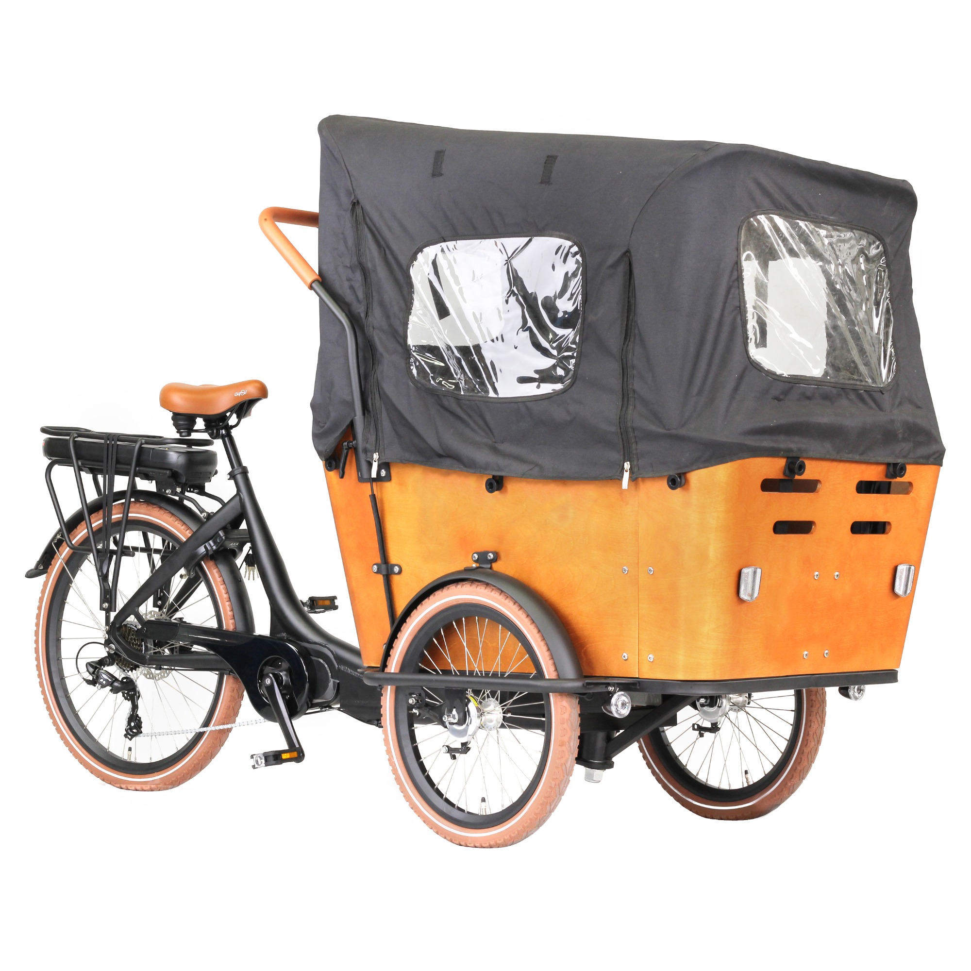 Pedal Assist Electric Cargo Bike Three Wheel