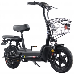 Electric bicycle with pedal 14 inch vacuum tires