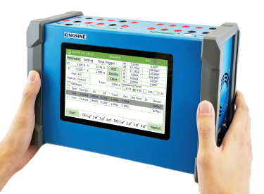 Teste de sobrecorrente do testador de relé de proteção portátil KFA310