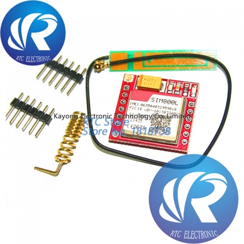Mini Smallest SIM800L GPRS GSM Module MicroSIM Card Core Wireless Board Quad-band TTL Serial Port With Antenna for Arduino