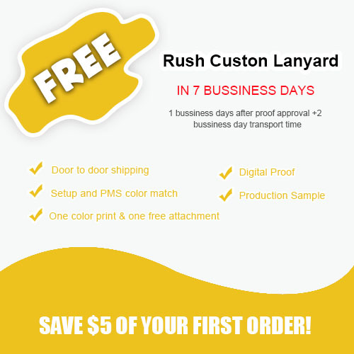 Custom Nylon Lanyard With Screen Printing
