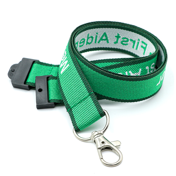 Custom Woven Lanyard With Jacquard Logo
