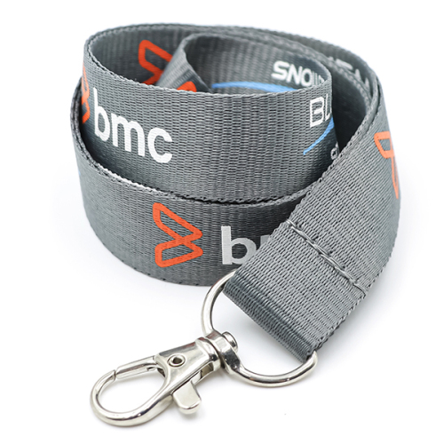 Custom Flat Polyester Lanyard With Screen Printing Logo