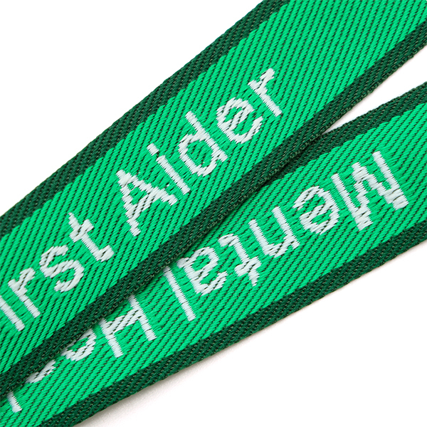 Custom Woven Lanyard With Jacquard Logo