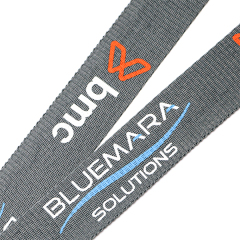 Custom Flat Polyester Lanyard With Screen Printing Logo