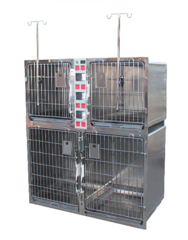 Veterinary Stainless Steel ICU Hospital Cage Dog Cat Cage