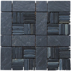 TM-M043 Black Slate Mosaic