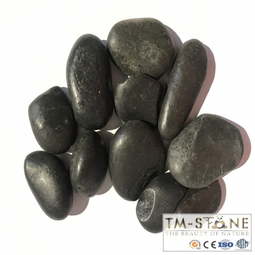 TM-PB007 Cheap Black Pebble Stone