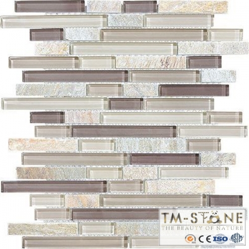 TM-M006 Glass Stone Mosaico