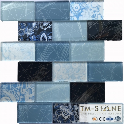 TM-MKG03 Glass Mosaic Building Decor.