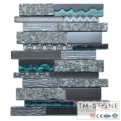 TM-MCY102 Glass Mosaic