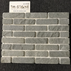 TM-TPB006 Natural Vintage Green Tumbled Stone Peace Brick