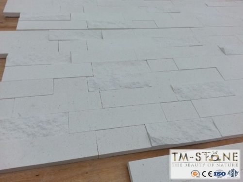 TM-W157X Luxury Interior design stone materials white sandstone wall coverings deco