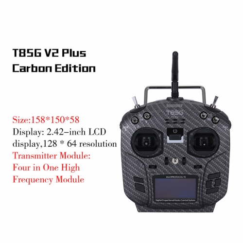 Jumper T8SG Plus V3 Hall Sensor Gimbal Built-in Multi-protocol Module  Transmitter Radio Carbon Fiber