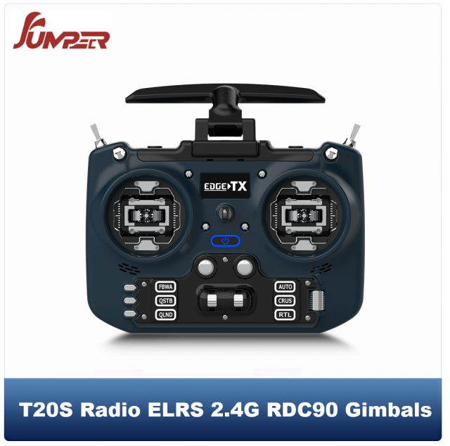 NEW! Jumper T20S RDC90 Sensor Gimbals OLED Screen Radio Controller ELRS EdgeTX Multi Protocol