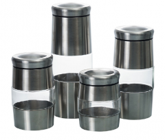 Glass Kitchen storage