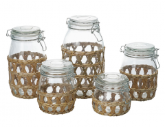 Glass Kitchen storage