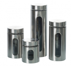 Glass Kitchen storage