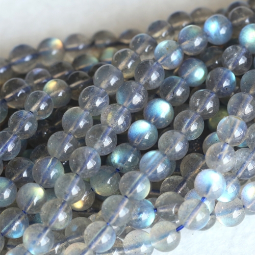 High Quality AAA Wholesale Natural Genuine Flash Light Dark Blue Labradorite Round Loose Gems Beads 4mm 5mm 6mm 8mm 16" 04129