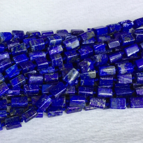 Natural Genuine Raw Mineral Afghanistan Dark Blue Lapis Lazuli  Nugget Free Form Smooth Loose Beads 05383