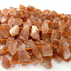 Natural Genuine Raw Mineral Gold Sanidine Sunstone Nugget Free Form Loose Rough Matte Faceted Necklace Bracelet Jewelry Beads 06495