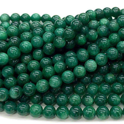 Natural Genuine Green Chlorite Euchlorite Kmaite Round Loose Gemstone Stone Beads Jewelry Design Necklace Bracelets 07547