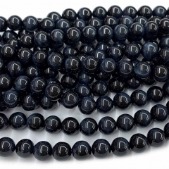 High Quality Genuine Natural AAA Tiger Eye Blue Stone Semi-precious stones Round Loose Beads 6-16mm  15.5" 05658