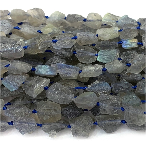 Natural Genuine Raw Mineral Blue Light Flash Labradorite Nugget Free Form Loose Rough Matte Faceted Necklace Bracelet Jewelry Beads 05366