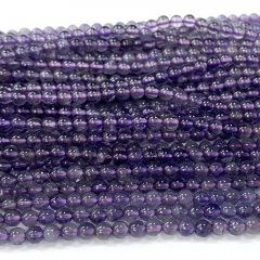 Natural Genuine Clear Blue Purple Iolite Round Loose Gemstone Stone Beads Jewelry Design Necklace Bracelets 07900