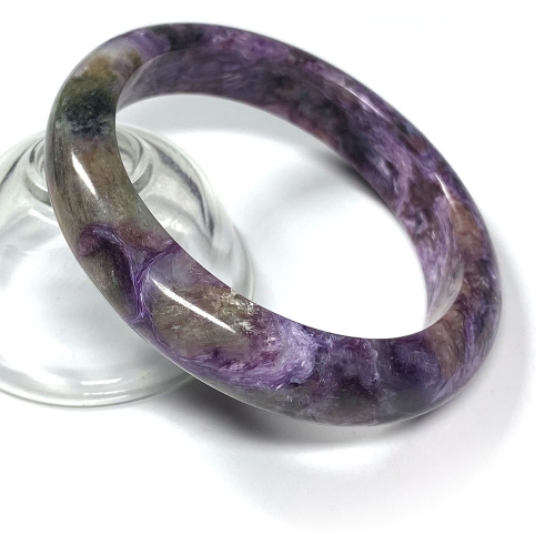 Real Genuine Natural Purple Charoite Bangles Bracelet Bangle 57mm 2.25inch 08391