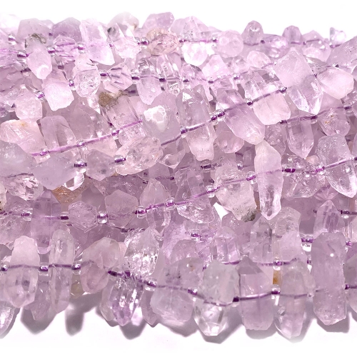 Natural Genuine Raw Mineral Purple Herkimer Diamond Energy Nugget Free Form Loose Hand Cut Faceted Necklace Bracelet Jewelry Beads 08607