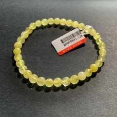 5.5mm Natural Genuine Yellow Danburite Danbury Bracelet Bracelets Round Beads 26090831