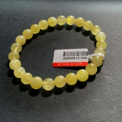 7.8mm Natural Genuine Yellow Danburite Danbury Bracelet Bracelets Round Beads 26090815