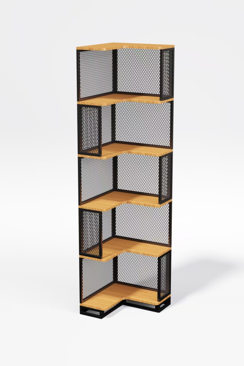 corner bookshelf