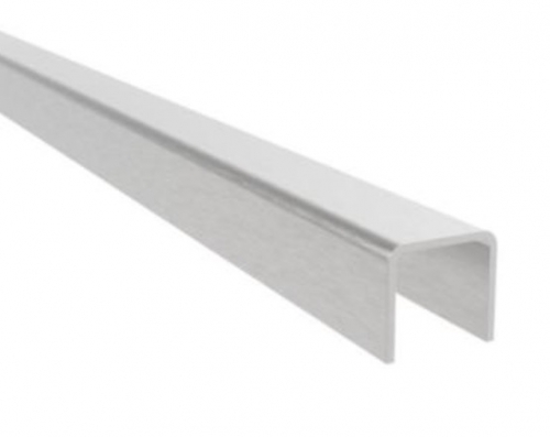 Stainless 316L 26x28x26mm top rail suits 17.5mm glass