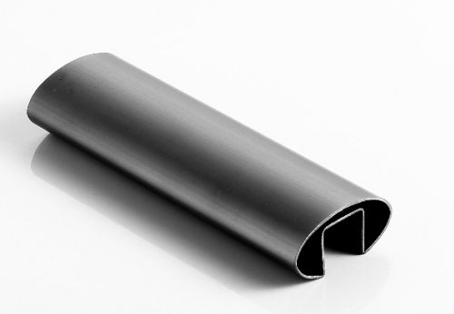 Stainless 304 Oval 60x30x1.5mm Top Rail Black
