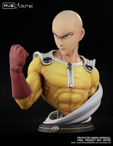 (Sold Out)Saitama Bust One Punch Man 1/1 Scale Statue By Tsume Art