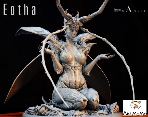 (Pre-order Closed)Eotha By Apikitt Unpainted Figure Blank Kit Model(Grey Model)