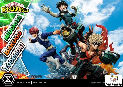 (Pre-order Closed)Regular Version My Hero Academia Midoriya, Bakugo & Todoroki 1/4 Scale Statue By Prime 1 Studio