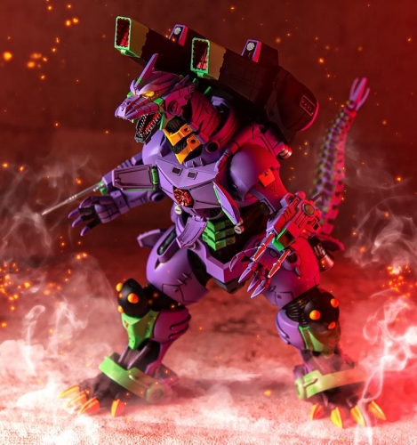 (Pre-order Closed)AOSHIMA Godzilla vs Evangelion AOSHIMA Type-3 Kiryu EVA Unit-01 Color Ver. Plastic Model