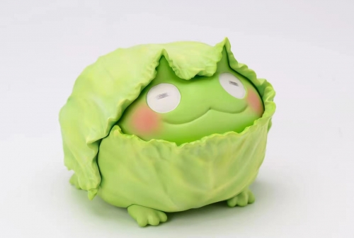 (Sold Out)Cabbage frog Yousei Figure Collection Hakusainu Resin Statue By PonkichiM ぽん吉 x Animal Planet x DODOWO