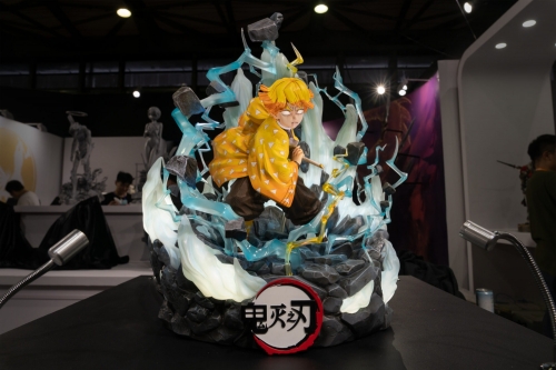 (Sold Out) Demon Slayer Figure Kimetsu no Yaiba Zenitsu Agatsuma 1/4 Scale Statue By Infinity Studio