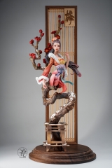 (Pre-order Closed) Plum blossom By Yuan Xingliang Painted Resin Statue