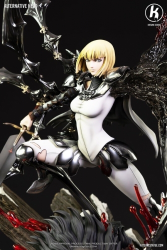 (Pre-order) Claymore Clare Vs Rigaldo 1/6 Scale Statue By Kitsune Statue