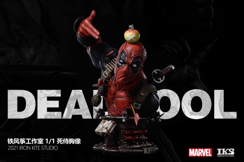 (Pre-order) Deadpool 1/1 Life Size Licensed Bust Statue By Iron Kite Studio